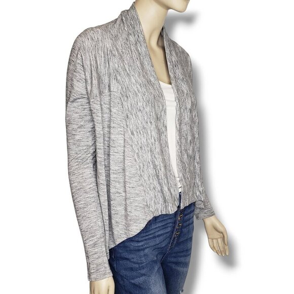 Athleta Nirvana Wear Two Ways Wrap Womens Small Grey Cardigan Sweater - Picture 2 of 7